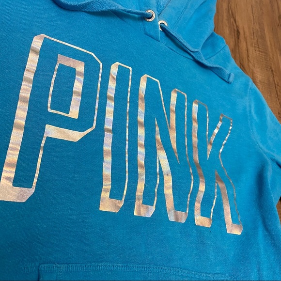 PINK Victoria’s Secret Blue Hoodie - Picture 4 of 6